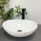 Умивальник накладний VBI PARMA WHITE STONE GLOSSY 41,5x33,5
