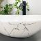 Умивальник накладний VBI PARMA WHITE STONE GLOSSY 41,5x33,5