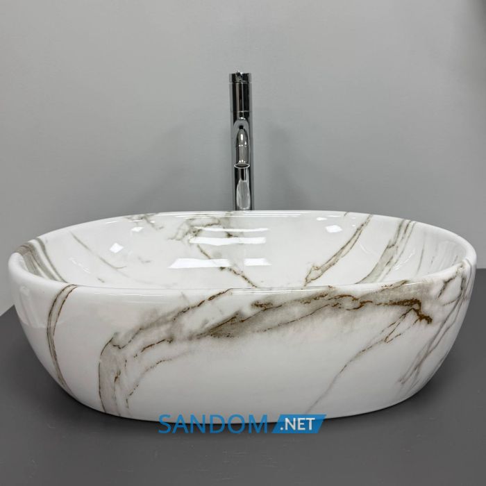 Умивальник накладний VBI MODENA S LAVA 48x35