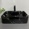 Умивальник накладний VBI FORLI BLACK MARMO GLOSSY 48x37