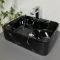 Умивальник накладний VBI FORLI BLACK MARMO GLOSSY 48x37