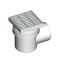 Сливной трап AlcaPlast 150x150/110мм с бок. подвод. металл.