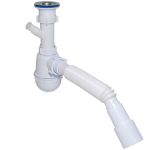 Сифон для мойки Waterstal 1 1/2″ с отводом под стиральную машину