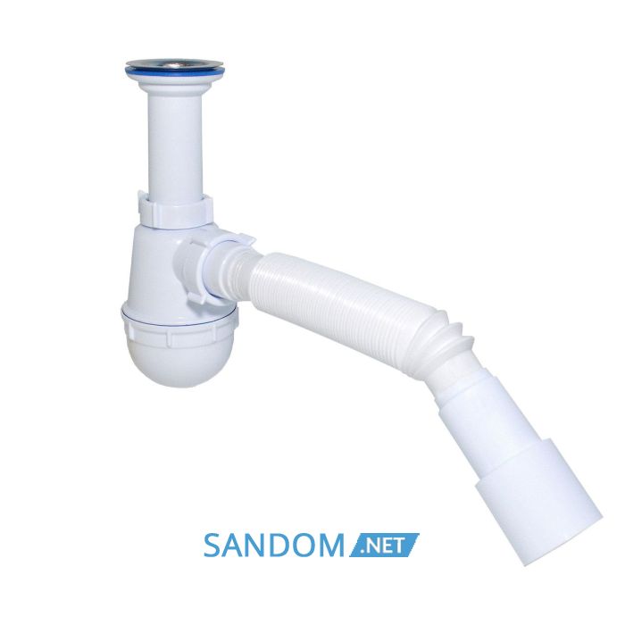 Сифон для мийки Waterstal 1 1/2″ з гофрою 40/50