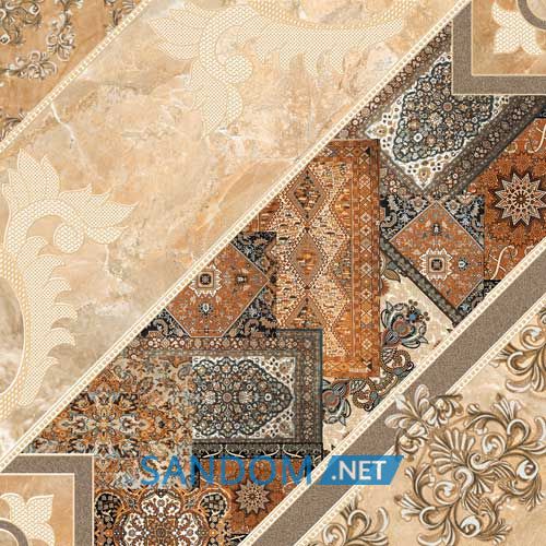 Плитка InterCerama Carpets 43x43 темно-коричневая (пол) 