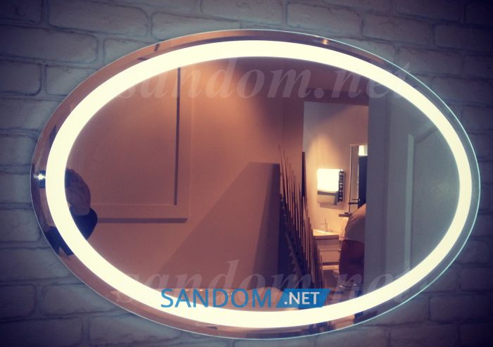 Зеркало Liberta Lacio с LED-подсветкой овальное