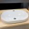 Умывальник врезной VBI GAETA WHITE GOLD EDGE 61x40