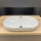 Умывальник врезной VBI GAETA WHITE GOLD EDGE 61x40
