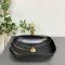 Умывальник накладной VBI RAVENNA BLACK STONE MATT 46x32,5