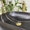 Умывальник накладной VBI RAVENNA BLACK STONE MATT 46x32,5