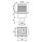 AlcaPlast APV2 Сливной трап 105x105/50