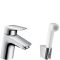 Змішувач для умивальника Hansgrohe Logis 71290000 з гігієнічним душем