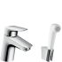 Змішувач для умивальника Hansgrohe Logis 71290000 з гігієнічним душем