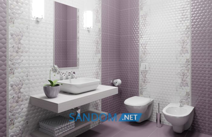 Плитка Атем Соте VT 20x50 фіолетова (стіна)