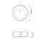 Умывальник накладной VBI PRATO LIGHT GREY MATT 36x36