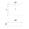Умывальник накладной VBI FORLI WHITE 48x37