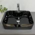 Умивальник накладний VBI FORLI BLACK GLOSSY 48x38