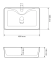Умивальник накладний VBI FORLI BLACK GLOSSY 48x38