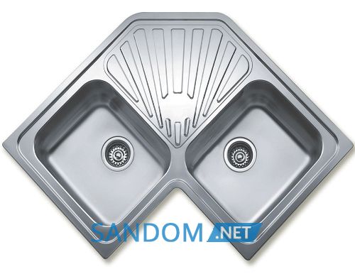 Мийка для кухні Teka Angular 2B з нержавіючої сталі кутова