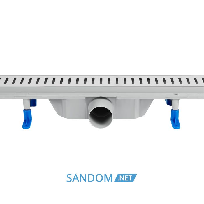 Трап Qtap Dry FA304-800 линейный с сухим затвором и нержавеющей решеткой 800х73