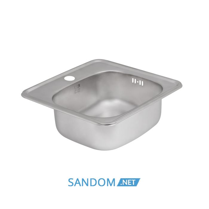 Мийка для кухні Lidz 3838 0,6 мм Satin (LIDZ3838POL06)