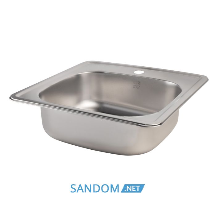 Мийка для кухні Lidz 4848 0,6 мм Satin (LIDZ4848SAT06)