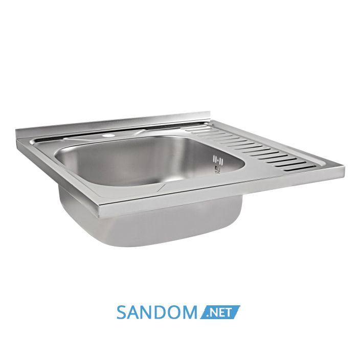 Мийка для кухні Lidz 6060-L 0,6мм Satin (LIDZ6060SAT06)