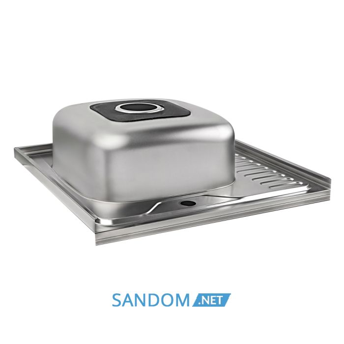 Мийка для кухні Lidz 6060-L 0,6мм Satin (LIDZ6060SAT06)