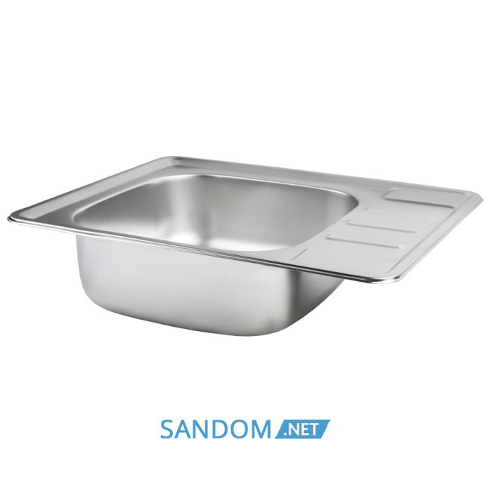 Мийка для кухні Lidz 6350 0,8 мм Satin (LIDZ6350SAT8)