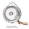 Мойка для кухни Lidz 4539 0,8 мм Micro Decor (LIDZ4539MDEC)