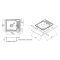 Мойка для кухни Lidz 5848 0,8 мм Micro Decor (LIDZ5848MDEC)