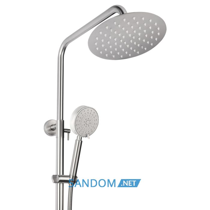 Душевая система Lidz Aria 1031 Nickel со смесителем с изливом