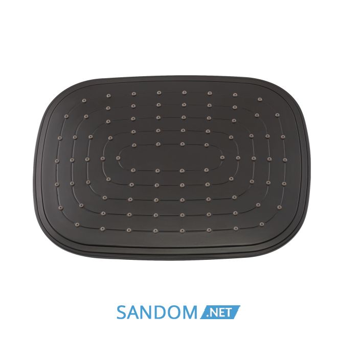 Душевая система Lidz Kubis 1030 Black со смесителем с изливом