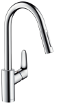 Змішувач для кухні Hansgrohe Focus 31815000 з висувною лійкою