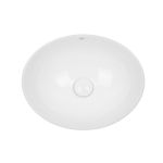 Накладная раковина Qtap Dove 41x33,5 с донным клапаном QT06113078W