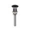 Накладна раковина Qtap Scorpio 61x40 Matt black з донним клапаном QT142203MBMB