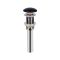 Накладна раковина Qtap Scorpio 61x40 Matt black з донним клапаном QT142203MBMB