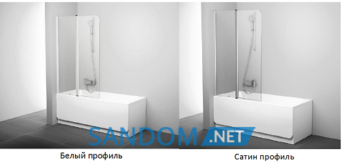 Шторка для ванної кімнати Ravak CVS2-100