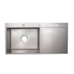 Мойка для кухни Lidz LH10050B 3.0/1.0 мм Brush cо встроенным держателем для ножей