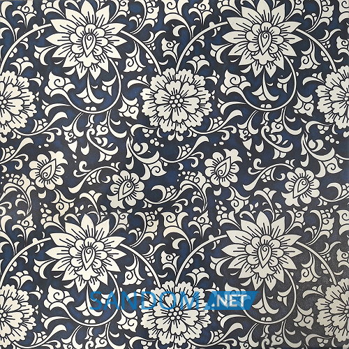 Плитка для підлоги Атем Medea Flower BLT 40x40 блакитна