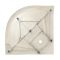 Душевой поддон Lidz Kapielka ST90x90x14 полукруглый