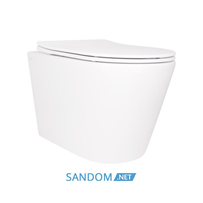 Унитаз подвесной Qtap Scorpio безободковый Ultra Quiet с сиденьем Soft-close QT14332380AW