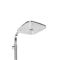 Душевая система Lidz Wawel 1030 White со смесителем с изливом