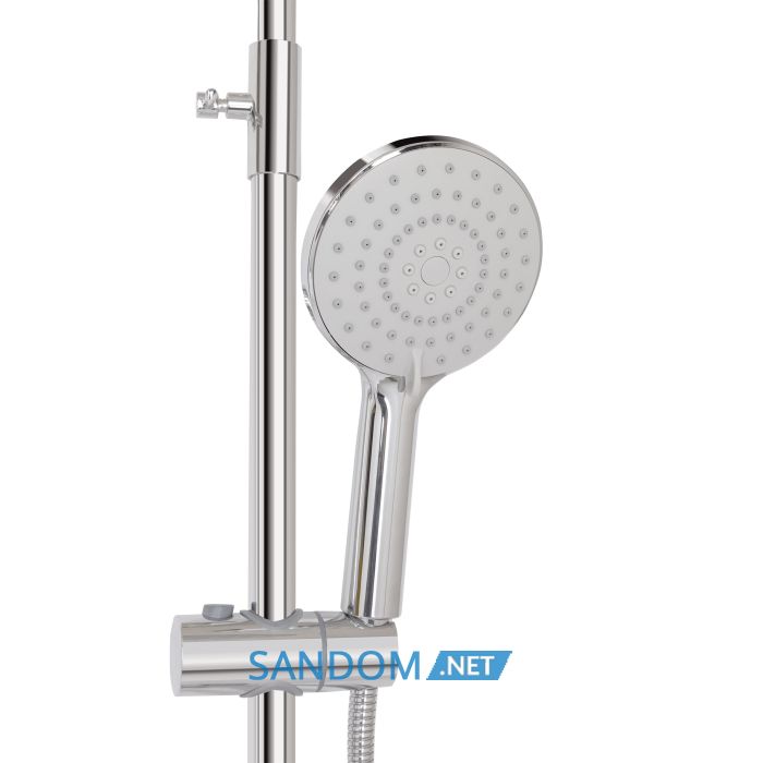 Душевая система Lidz Latwa 1030 Chrome со смесителем с изливом