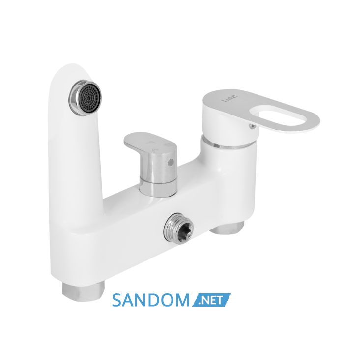 Душевая система Lidz Latwa 1030 White со смесителем с изливом