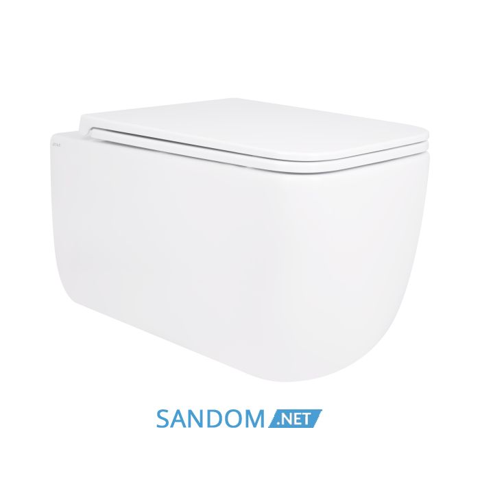 Унитаз подвесной Qtap Gemini Ultra Quiet безободковый с сиденьем Soft-close QT2533076EUQW