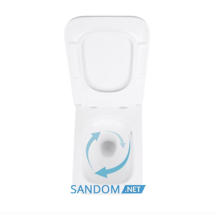 Унитаз подвесной Qtap Gemini Ultra Quiet безободковый с сиденьем Soft-close QT2533076EUQW