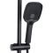 Душевая система Qtap Gemini Black Matt со смесителем с изливом