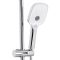 Душевая система Qtap Gemini Chrome/White со смесителем с изливом