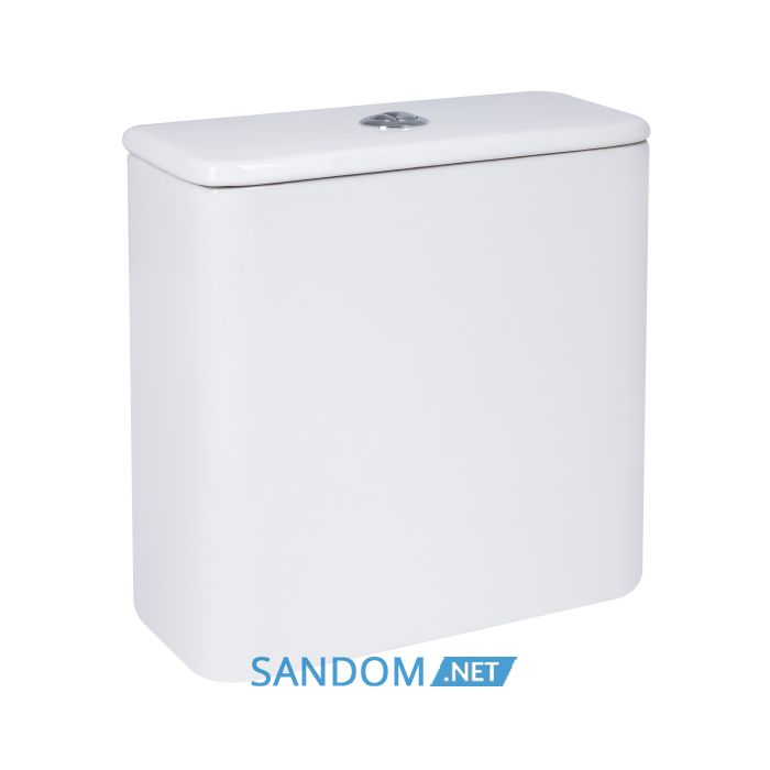 Унитаз компакт Qtap Presto Quadro безободковый с сиденьем Soft-close QT24221215AW